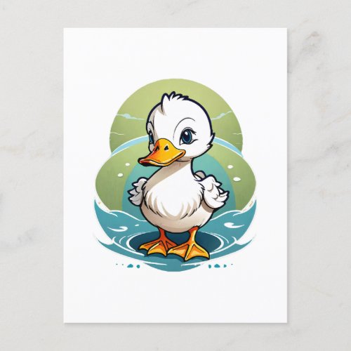 white_duck postcard