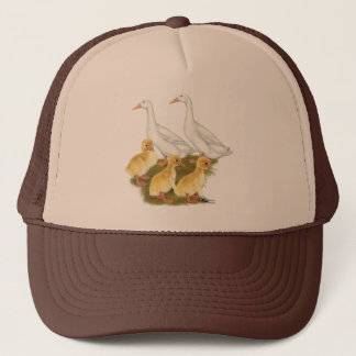White Ducks and Ducklings Trucker Hat