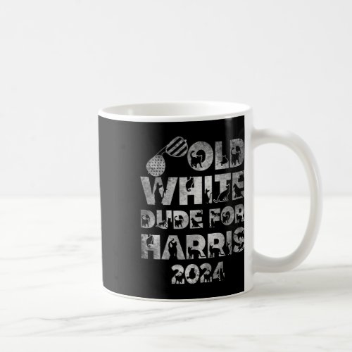 White Dude For Harris Kamala Harris 2024 President Coffee Mug