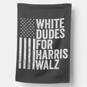 White Dudes For Harris Walz American Flag Election