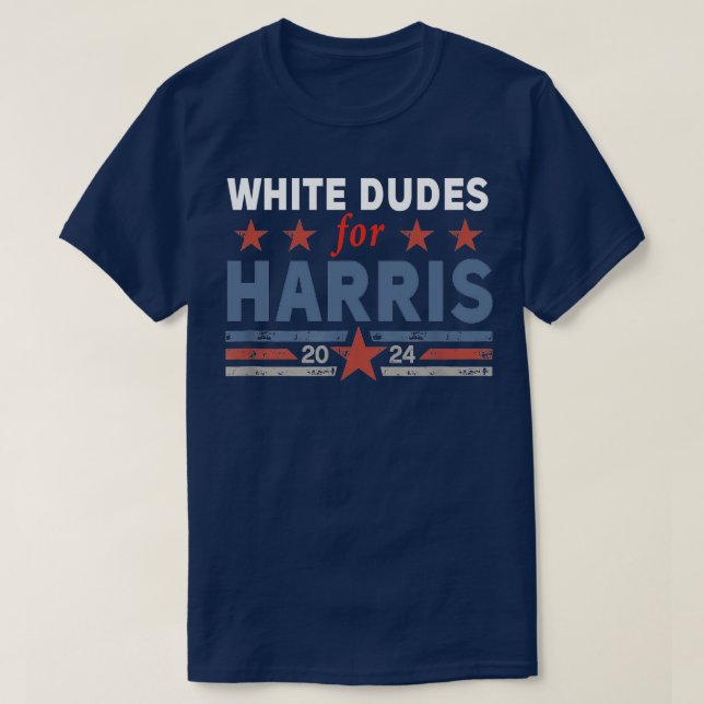 White Dudes For Kamala  2 T-Shirt (Design Front)
