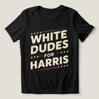 White Dudes For Kamala Harris Vote For 2024 Tri-Blend Shirt