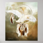 White Eagle Dreams Art Poster/Print Poster