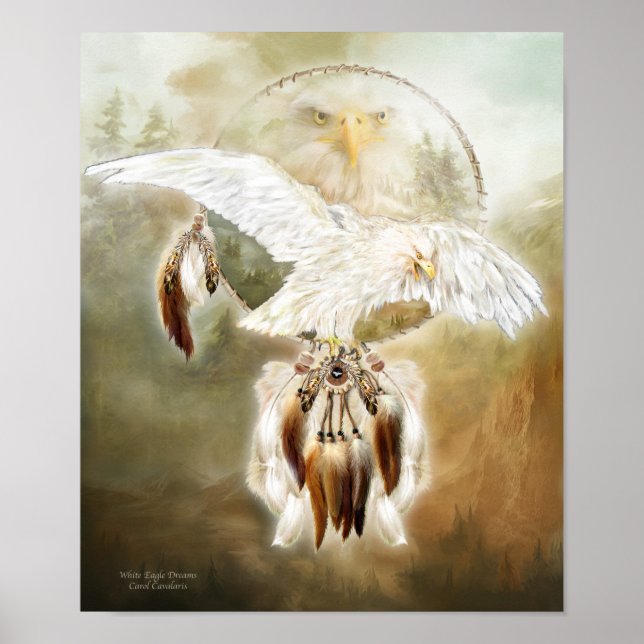 White Eagle Dreams Art Poster/Print Poster (Front)