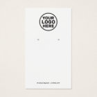 White Earring  Add Logo Display Holder
