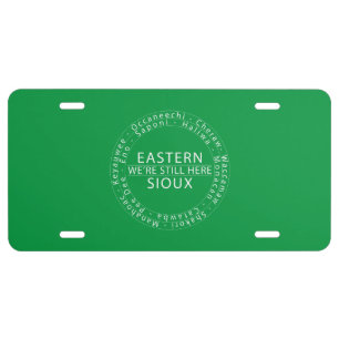 White Eastern Sioux WSH License Plate