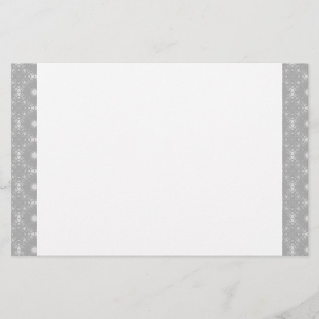 White Edged Signature Pattern Stationery (Front)