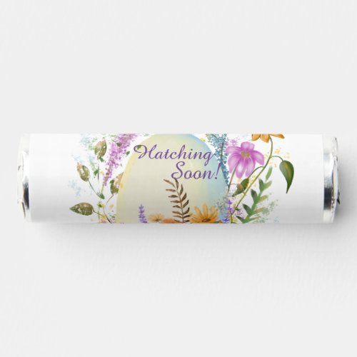 White egg small bird colorful flowers floral  breath savers mints
