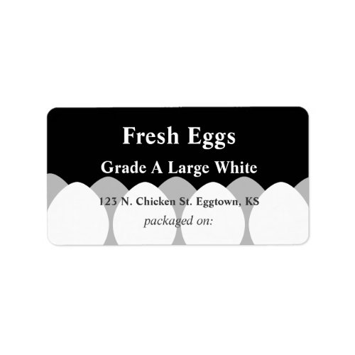 White Eggs Label