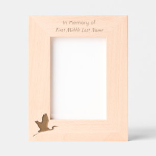  White Egret Bird Memorial Keepsake  Engraved Frames