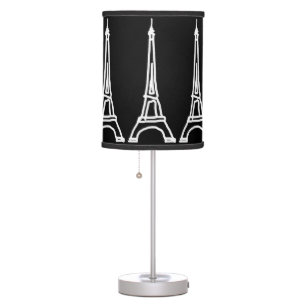 white Eiffel Towers french decor Table Lamp