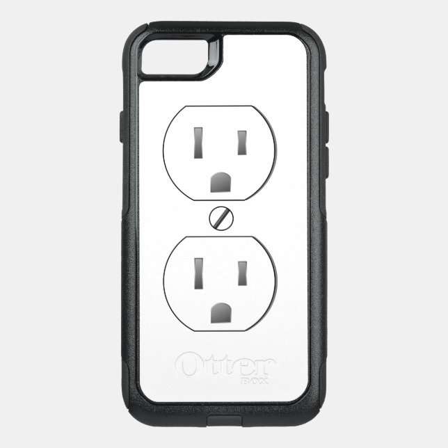 White Electric Outlet Otterbox iPhone Case (Back)