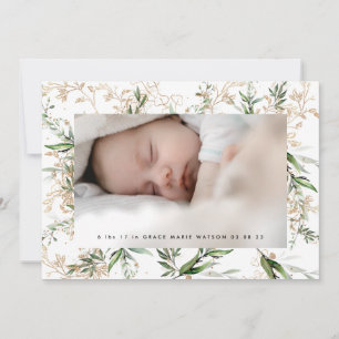 White Elegant Boho Golden Sage Eucalyptus Photo