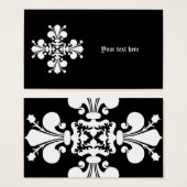 White elegant damask motif (Front & Back)