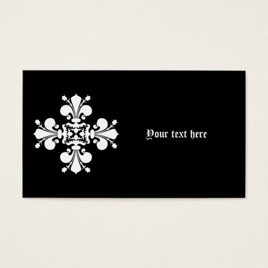 White elegant damask motif (Front)