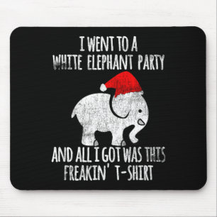 White Elephant Christmas Fun Gift Exchange Contest Mouse Pad