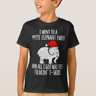 White Elephant Christmas Fun Gift Exchange Contest T-Shirt