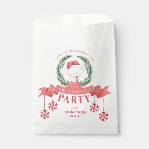 White Elephant Christmas Gift Exchange Favor Bag