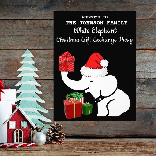 White Elephant Christmas Gift Exchange Party Wall Photo Print