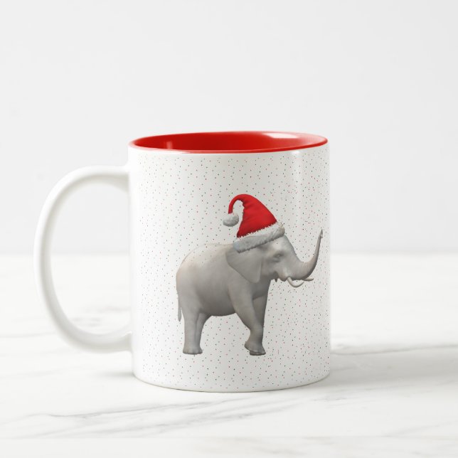 White Elephant Christmas Mug (Left)
