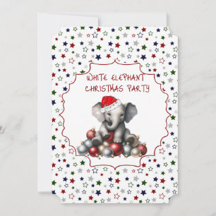 White Elephant Christmas Party Invitation
