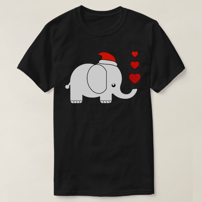 White Elephant Christmas  T-Shirt (Design Front)
