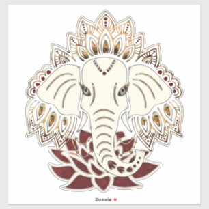 White Elephant Custom-Cut Vinyl Sticker