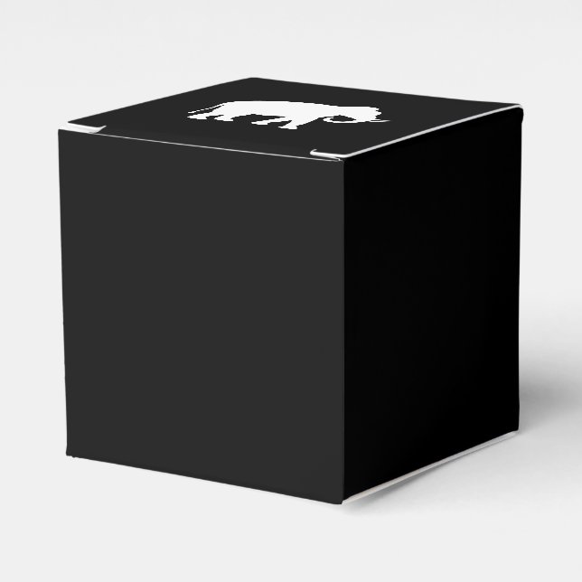 White Elephant Favor Boxes (Front Side)