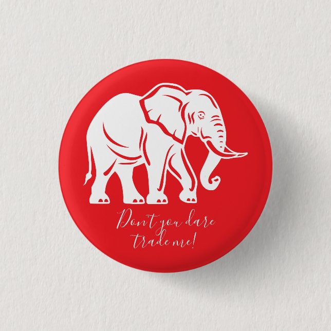 White Elephant Gag Gift Button (Front)