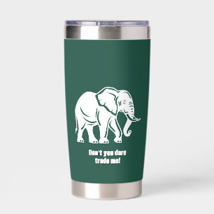 White Elephant Gag Gift Insulated Tumbler