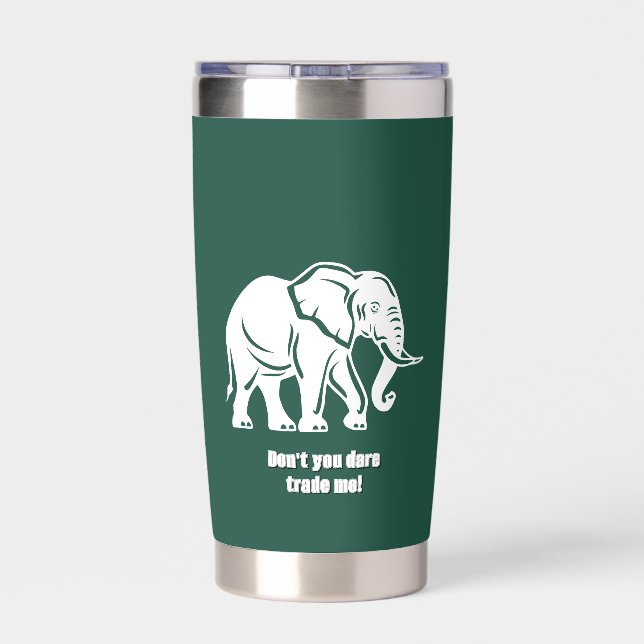 White Elephant Gag Gift Insulated Tumbler (Back)