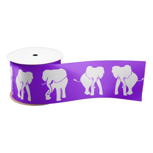 White Elephant Gift Exchange Christmas Game Purple Satin Ribbon