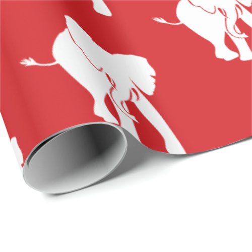 White Elephant Gift Exchange Christmas Game Wrapping Paper