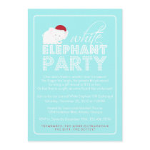 White Elephant Gift Exchange Holiday Party Invitation White Elephant Gift Exchange Holiday Party Invitation