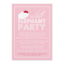 White Elephant Gift Exchange Holiday Party Invitation White Elephant Gift Exchange Holiday Party Invitation