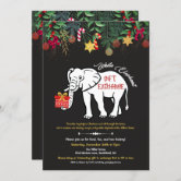 White Elephant Gift Exchange Party Invitation