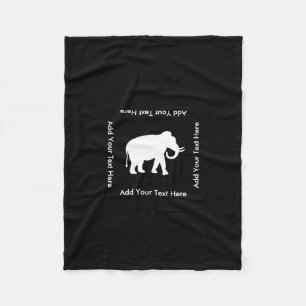 White Elephant Gift Exchange Party Fleece Blanket