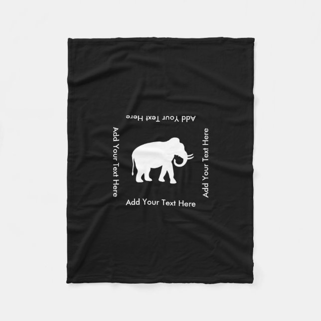 White Elephant Gift Exchange Party Fleece Blanket (Front)