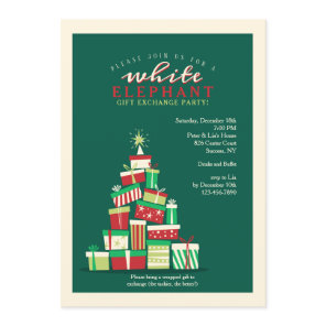 White Elephant Gift Exchange Party Invitation