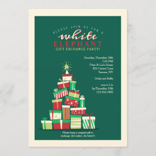 White Elephant Gift Exchange Party Invitation