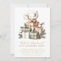 White Elephant Gift Exchange Party Invitation