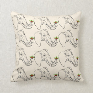 White elephant gift (humor) throw pillow