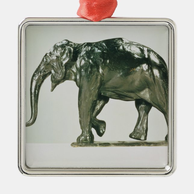 White Elephant Metal Ornament (Front)