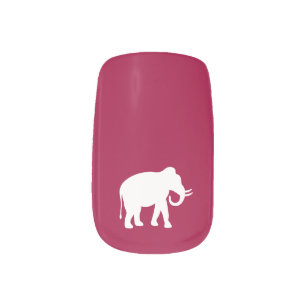 White Elephant Minx Nail Art