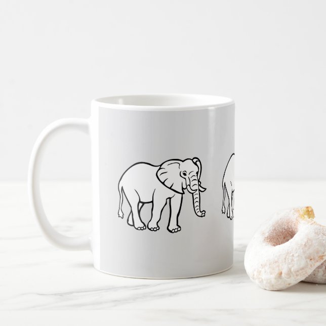 White Elephant Mug