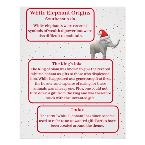 White Elephant Origins Poster