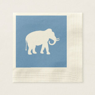 White Elephant Paper Napkins