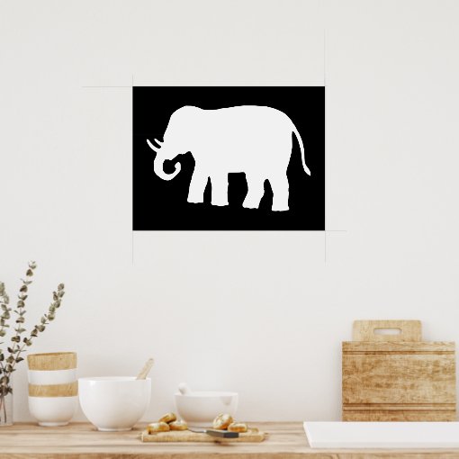 White Elephant Poster Zazzle