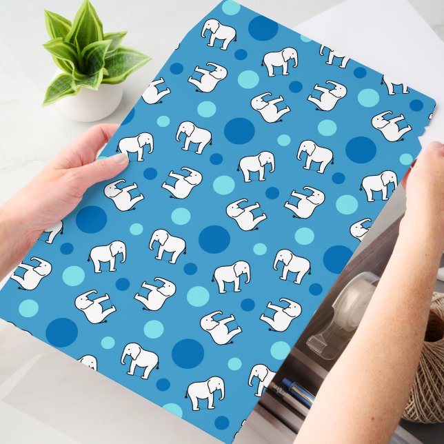 White Elephant Shipping Envelope Mailer (Blue) (Desk)