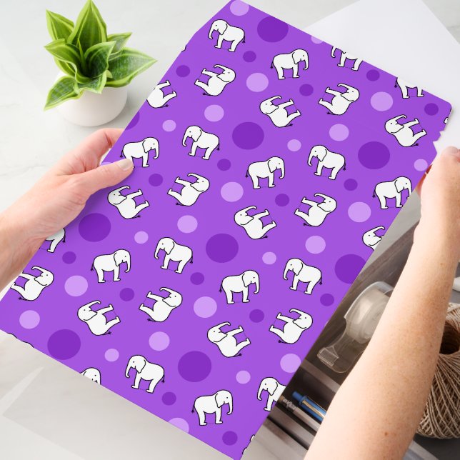 White Elephant Shipping Envelope Mailer (Purple) (Desk)